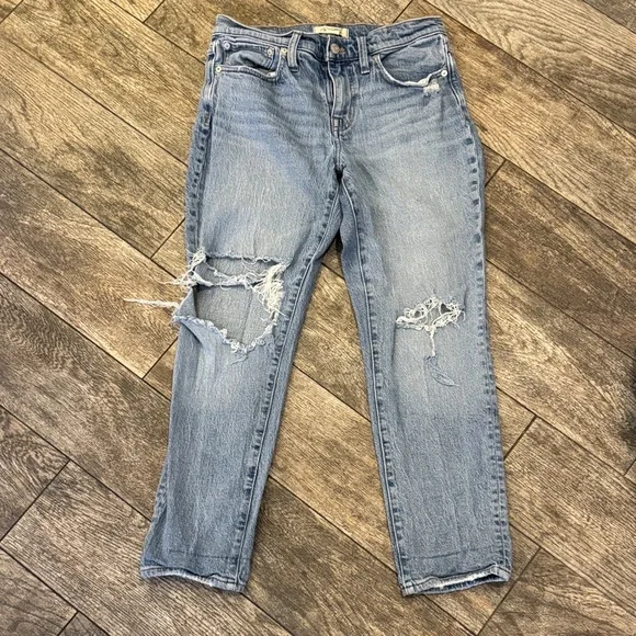 Madewell High-Rise Boyjean Jeans - Light Blue - Picture 3 of 16